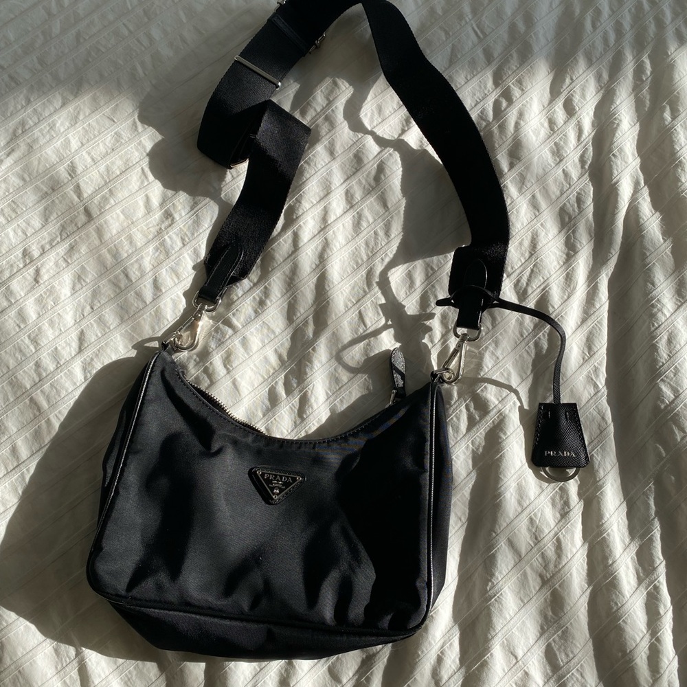 Prada crossbody nylon bag with adjustable strap